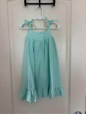 PA Classics Green Gingham Dress